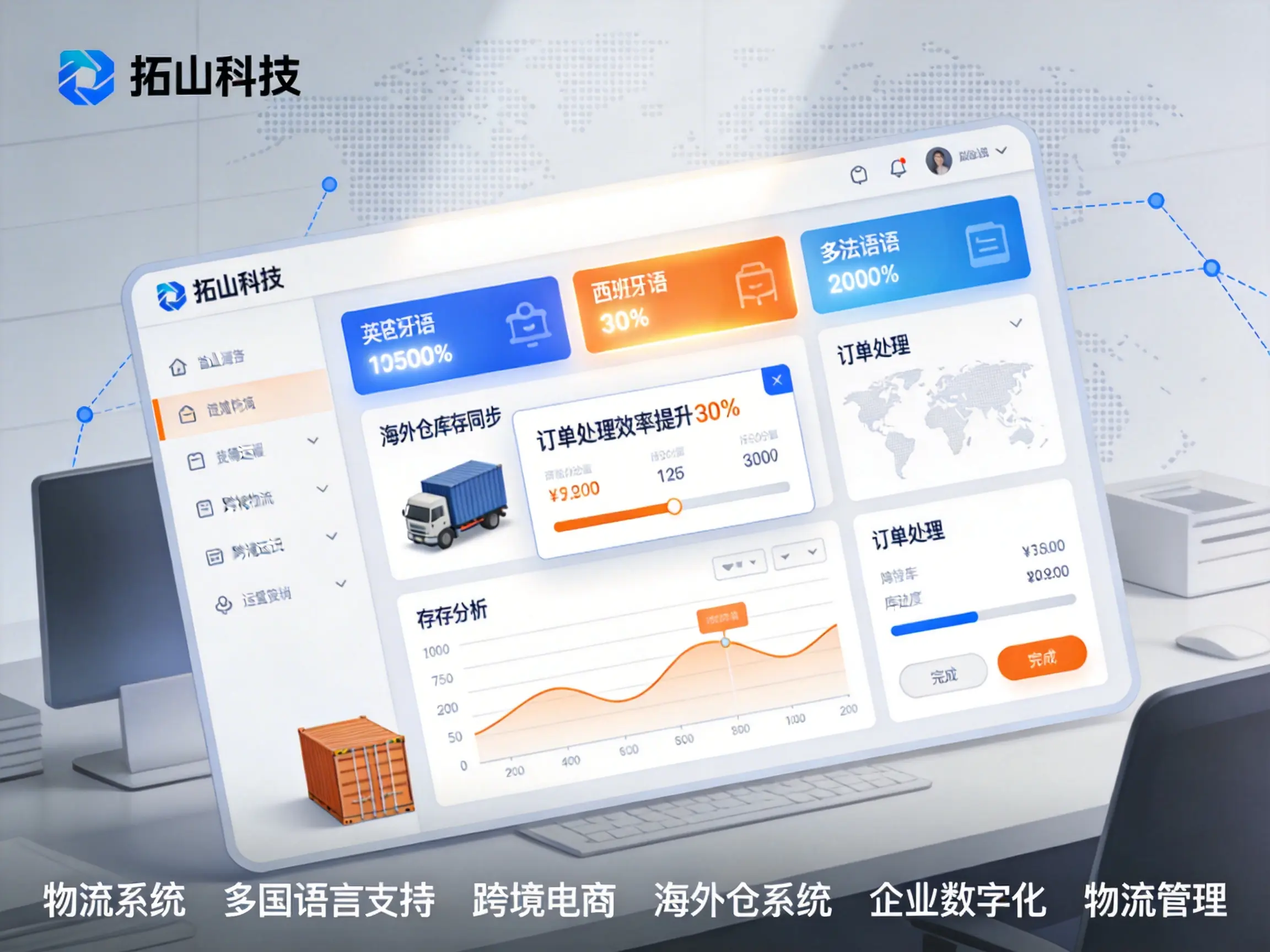 物流系统支持多语言吗？拓山科技助跨境电商高效出海
